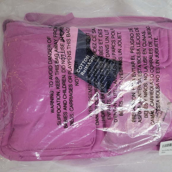 Vera Bradley Cotton Utility Small Crossbody Purse in Rich Orchid - Picture 7 of 7